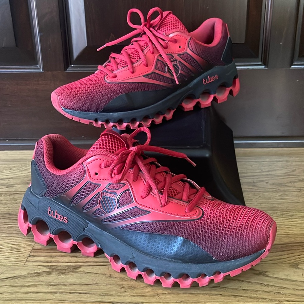 K-Swiss Men's Tubes Sport Training Shoe 9.5 EU42.5 red/black
